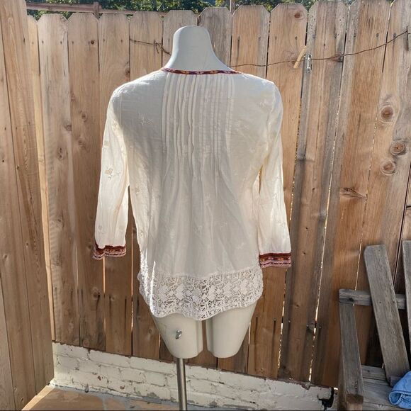 Joie Boho Peasant Blouse size small - Picture 7 of 10